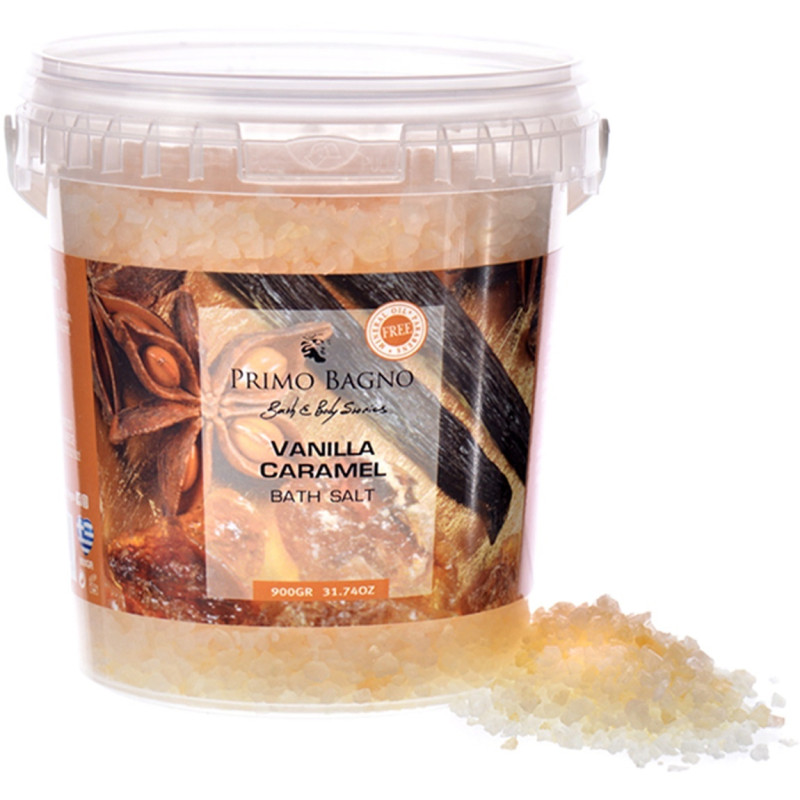 PRIMO BAGNO BATH SALTS VANILLA & CARAMEL 900g