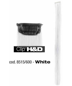 8515/600 H&D HAIR CLIP WHITE
