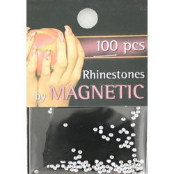RHINESTONES CLEAR ICE ROUND SMALL 100pcs