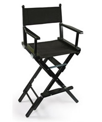 PH0459/1 MAKE UP CHAIR DOUBLE HEIGHT BLACK