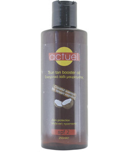 ACTUEL ΛΑΔΙ ΜΑΥΡΙΣΜΑΤΟΣ SPF2 ΜΕ ΑΡΩΜΑ ΚΑΡΥΔΑΣ 250ml