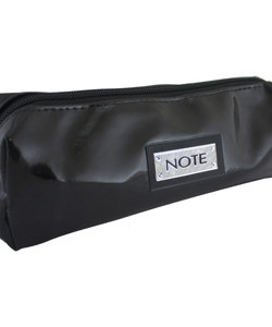 NOTE BLACK GLOSSY MAKE UP BAG