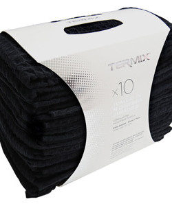TERMIX MICROFIBER TOWELS PACK 10pcs BLACK
