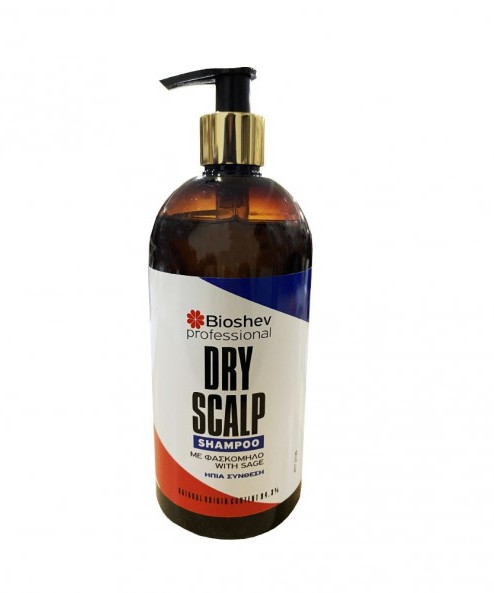 Bioshev Σαμπουάν Μαλλιών με φασκόμηλο Dry Scalp Shampoo 500ml