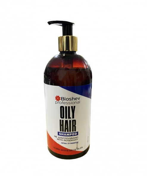 Bioshev Σαμπουάν Μαλλιών με δεντρολίβανο  Oily Hair Shampoo 500ml