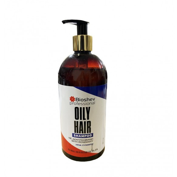 Bioshev Σαμπουάν Μαλλιών με δεντρολίβανο  Oily Hair Shampoo 500ml
