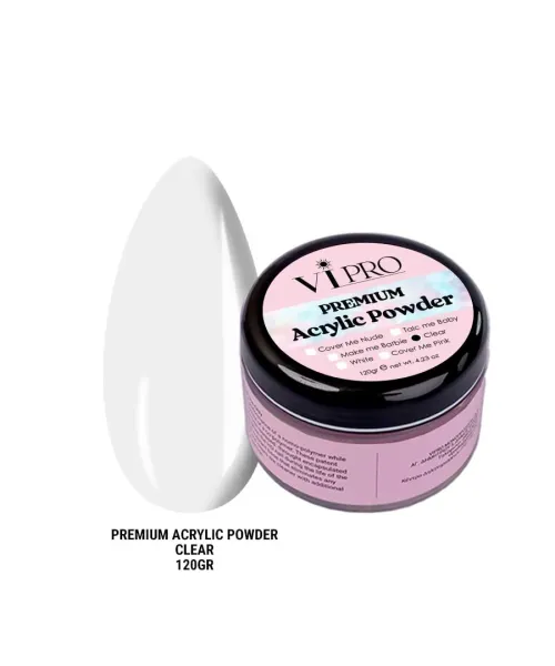 Ακρυλική Σκόνη Clear 120gr - SKU 160120