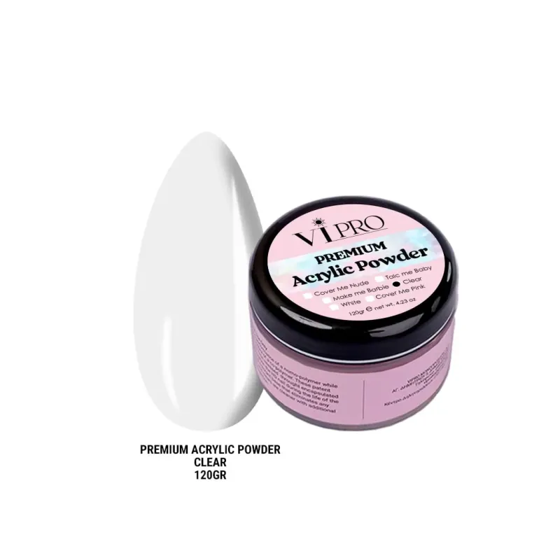 Ακρυλική Σκόνη Clear 120gr - SKU 160120