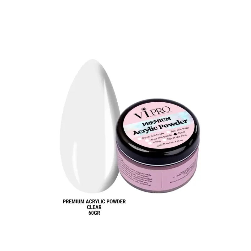 Ακρυλική Σκόνη Clear 60gr - SKU 160060