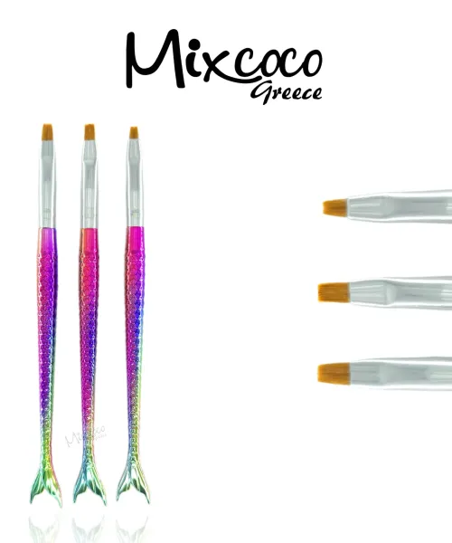 ΣΕΤ ΠΙΝΕΛΩΝ ΤΖΕΛ RAINBOW MERMAID 3ΤΜΧ - SKU 190401