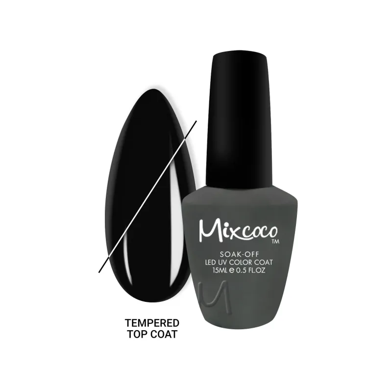 TEMPERED TOP COAT NON WIPE 15ML - SKU 100198