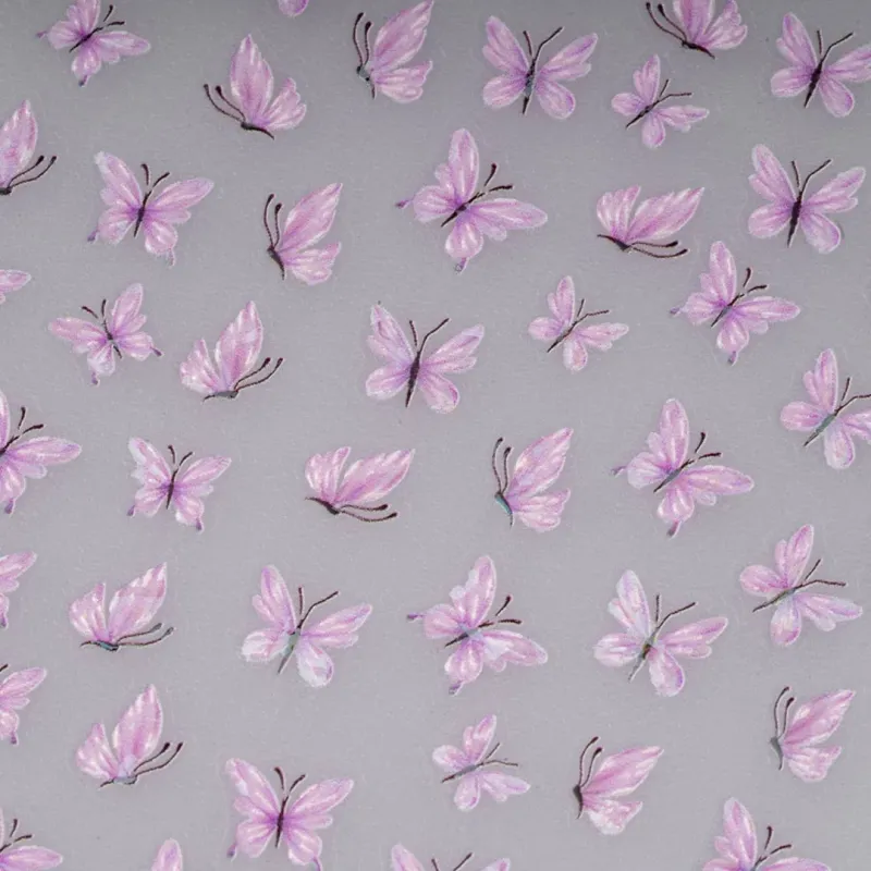 ΔΙΑΚΟΣΜΗΤΙΚΑ ΑΥΤΟΚΟΛΛΗΤΑ ΝΥΧΙΩΝ LILAC BUTTERFLIES- Mixcoco