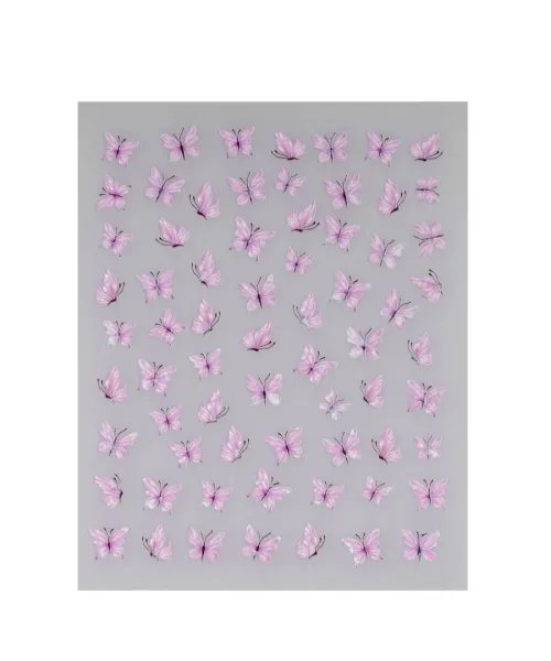 ΔΙΑΚΟΣΜΗΤΙΚΑ ΑΥΤΟΚΟΛΛΗΤΑ ΝΥΧΙΩΝ LILAC BUTTERFLIES- Mixcoco