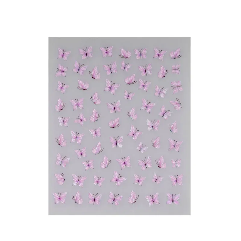 ΔΙΑΚΟΣΜΗΤΙΚΑ ΑΥΤΟΚΟΛΛΗΤΑ ΝΥΧΙΩΝ LILAC BUTTERFLIES- Mixcoco