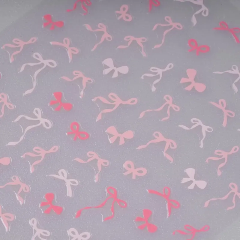 ΔΙΑΚΟΣΜΗΤΙΚΑ ΑΥΤΟΚΟΛΛΗΤΑ ΝΥΧΙΩΝ PINK BOWS- Mixcoco