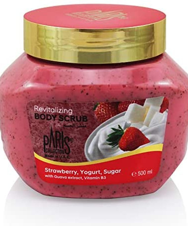 Paris Collection Strawberry Yogurt Sugar Body Scrub Unisex 500ml
