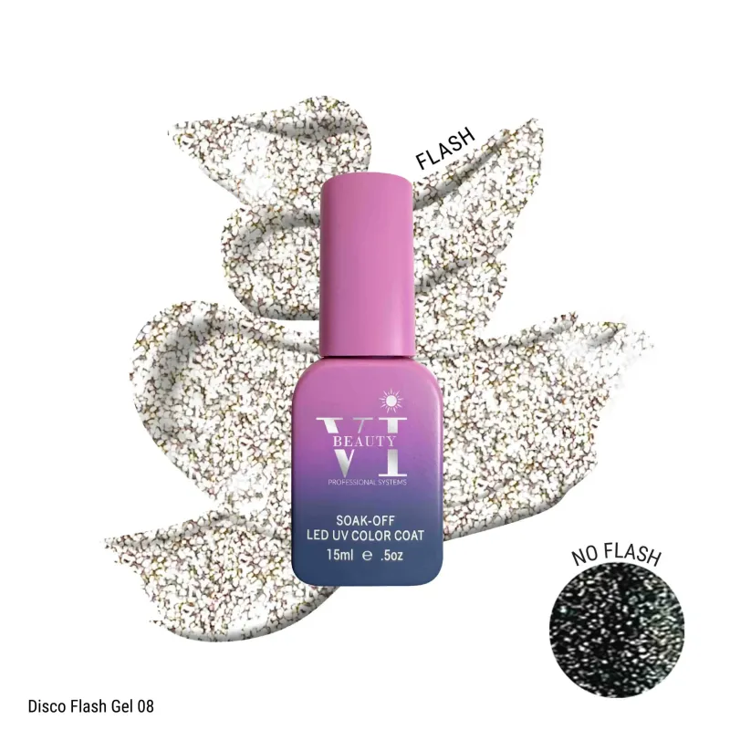 VI PRO – DISCO FLASH GEL 08 – 15ML - SKU 130008