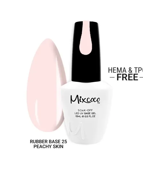 RUBBER BASE 25 PEACHY SKIN 15ML - SKU 100197-25