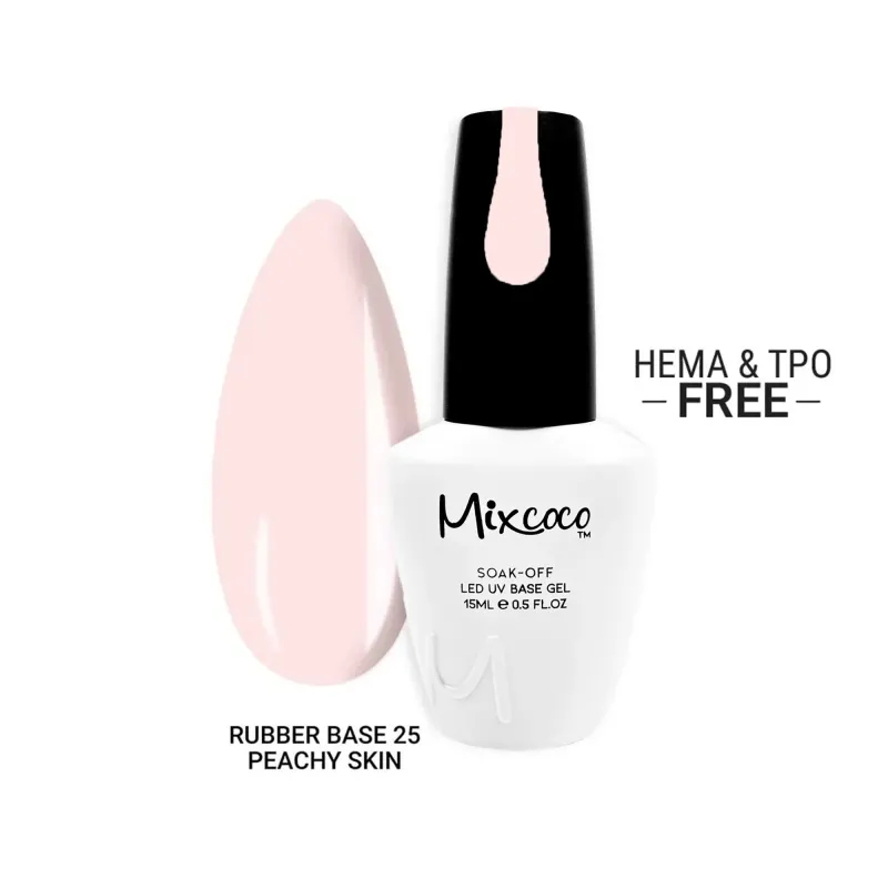 RUBBER BASE 25 PEACHY SKIN 15ML - SKU 100197-25