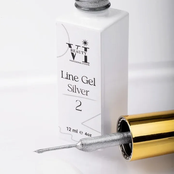 LINE GEL 02 SILVER- Mixcoco
