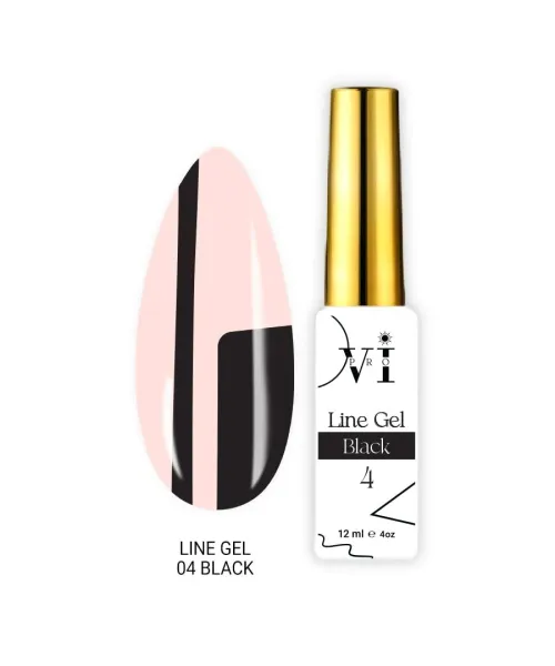LINE GEL 04 BLACK- Mixcoco