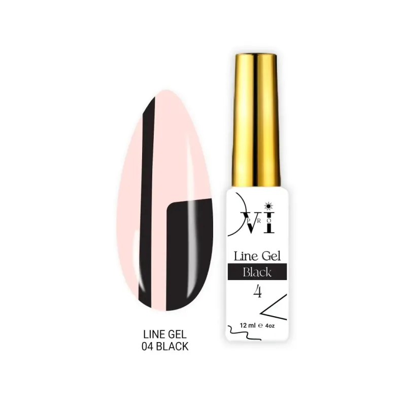 LINE GEL 04 BLACK- Mixcoco