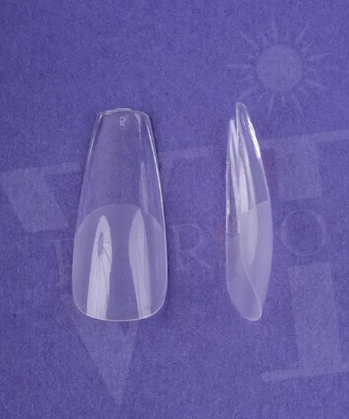 HALF BUFFED SOFT GEL TIPS COFFIN- Mixcoco