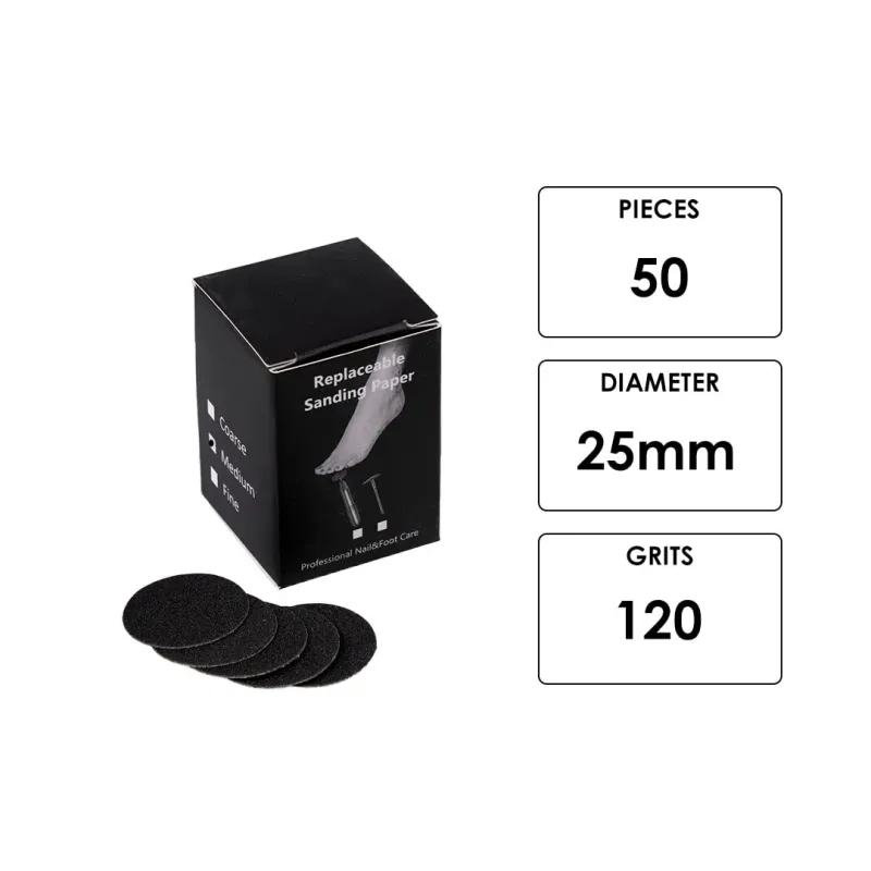 ΑΝΤΑΛΛΑΚΤΙΚΑ PODODISC 25MM 120GRID 50ΤΜΧ- Mixcoco