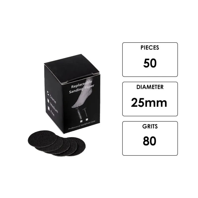 ΑΝΤΑΛΛΑΚΤΙΚΑ PODODISC 25MM 80GRITS 50ΤΜΧ- Mixcoco