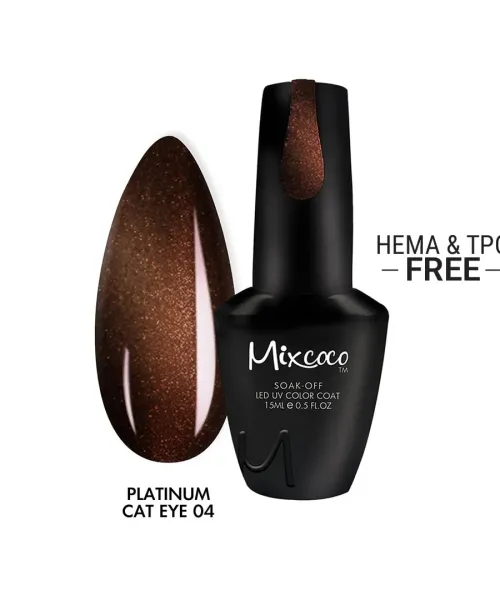 PLATINUM CAT EYE 15ML 04 ΜΠΡΟΝΖΕ- Mixcoco