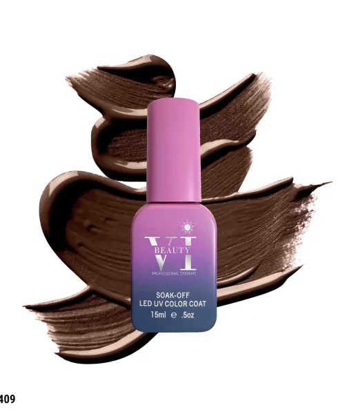 VI PRO-409 ΗΜΙΜΟΝΙΜΟ ΒΕΡΝΙΚΙ 15ML ΣΟΚΟΛΑ ΣΚΟΥΡΟ- Mixcoco