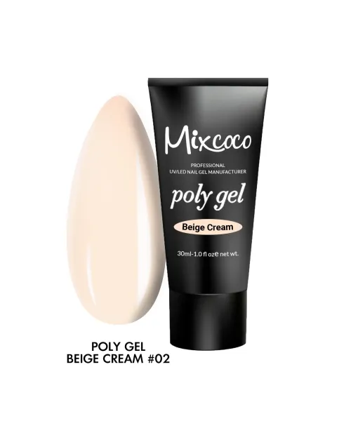 POLY GEL MIXCOCO 30ML BEIGE CREAM- Mixcoco