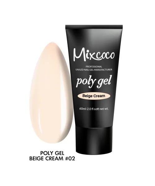 POLY GEL MIXCOCO 60ML BEIGE CREAM- Mixcoco