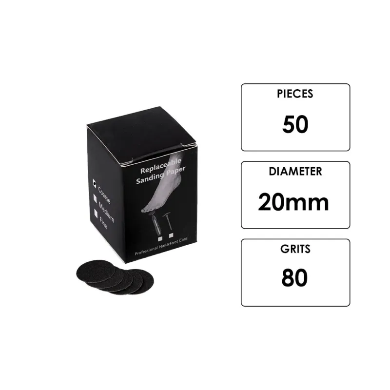 ΑΝΤΑΛΛΑΚΤΙΚΑ PODODISC 20MM 80GRITS 50ΤΜΧ- Mixcoco