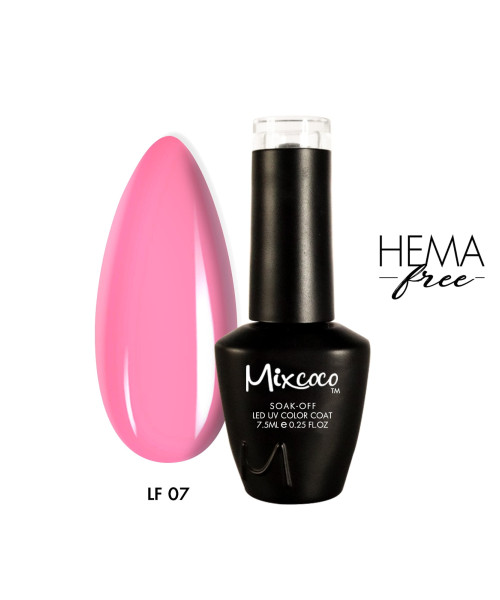 LF-007 Ημιμόνιμο Βερνίκι 7.5ml Ροζ-Σομόν Έντονο Mixcoco - SKU 100507-75