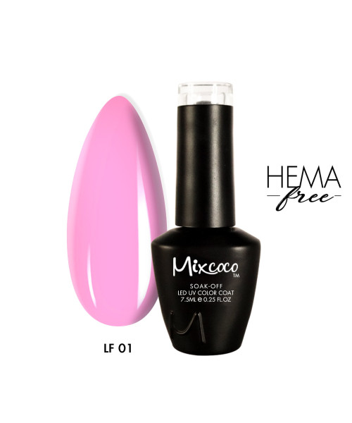LF-001 Ημιμόνιμο Βερνίκι 7.5ml Ροζ Mixcoco - SKU 100501-75