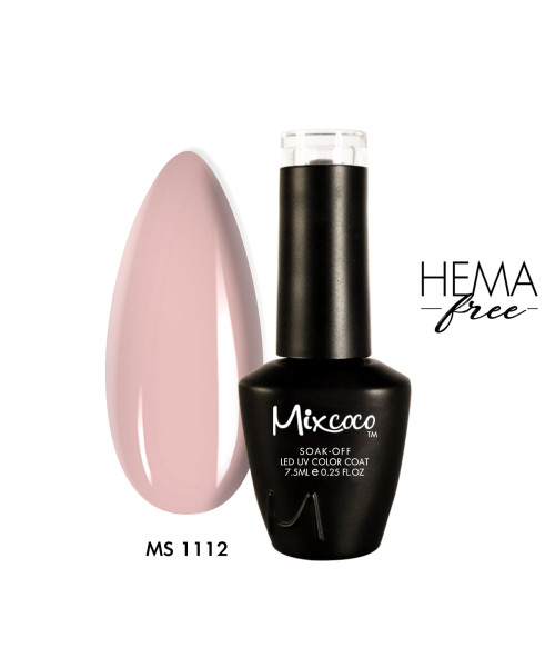 MS-1112 Ημιμόνιμο Βερνίκι 7.5ml Nude Ροζ Mixcoco - SKU 111112-75