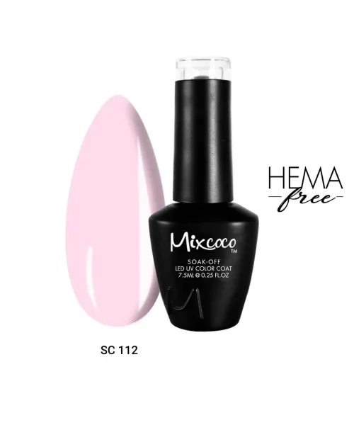 SC-112 Ημιμόνιμο Βερνίκι 7.5ml Baby Pink Mixcoco - SKU 102112-75