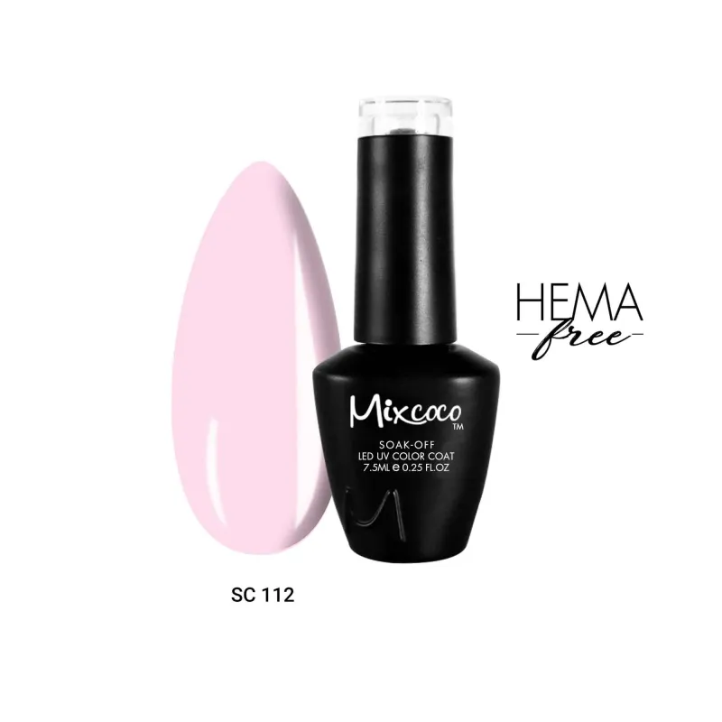 SC-112 Ημιμόνιμο Βερνίκι 7.5ml Baby Pink Mixcoco - SKU 102112-75