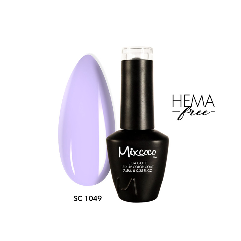 SC-1049 Ημιμόνιμο Βερνίκι 7.5ml Λιλά Ανοιχτό Mixcoco - SKU 102104-9-75