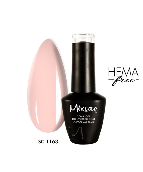 SC-1163 Ημιμόνιμο Βερνίκι 7.5ml Παστέλ Ροζ-Σομόν Mixcoco - SKU 102116-3-75