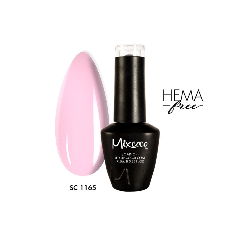SC-1165 Ημιμόνιμο Βερνίκι 7.5ml Ροζ Ανοιχτό Mixcoco - SKU 102116-5-75