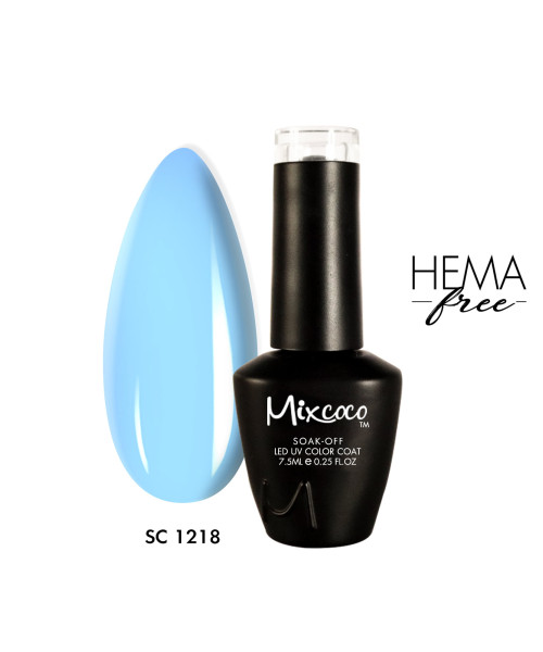SC-1218 Ημιμόνιμο Βερνίκι 7.5ml Γαλάζιο Mixcoco - SKU 102121-8-75