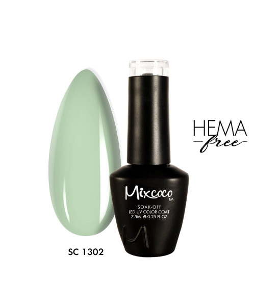 SC-1302 Ημιμόνιμο Βερνίκι 7.5ml Γλυκιά Μέντα Mixcoco - SKU 102130-2-75