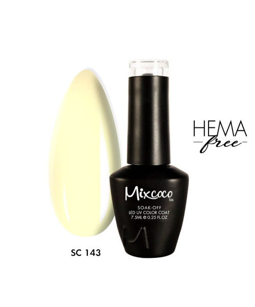 SC-143 Ημιμόνιμο Βερνίκι 7.5ml Παστέλ Μπανανί Mixcoco - SKU 102143-75