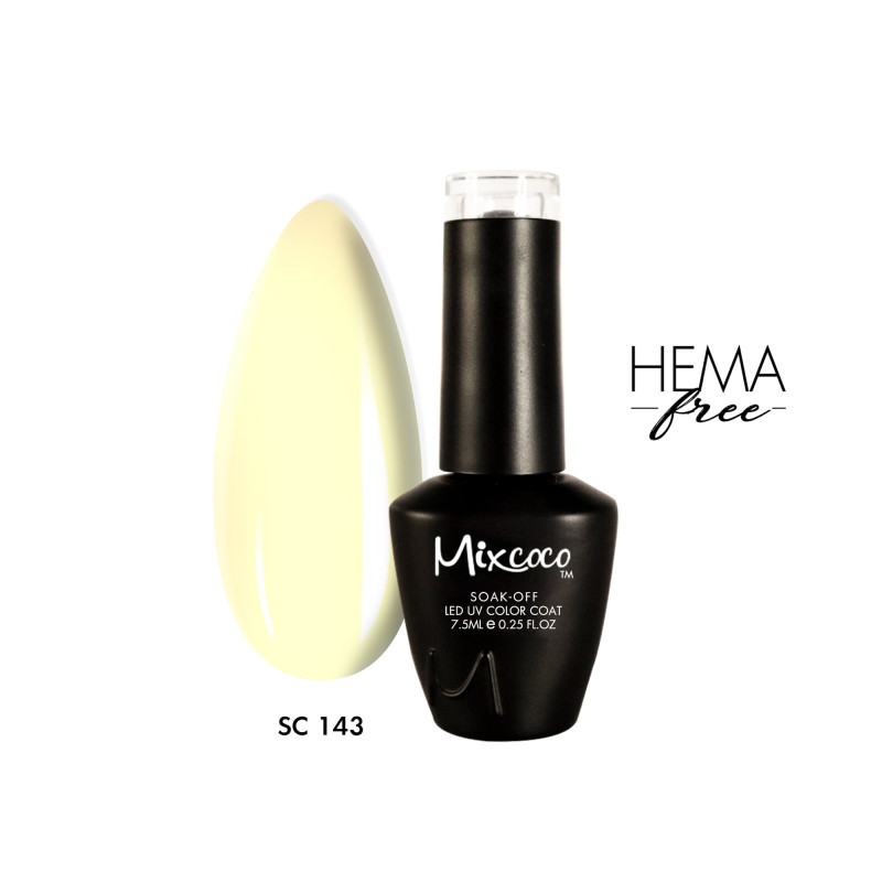 SC-143 Ημιμόνιμο Βερνίκι 7.5ml Παστέλ Μπανανί Mixcoco - SKU 102143-75