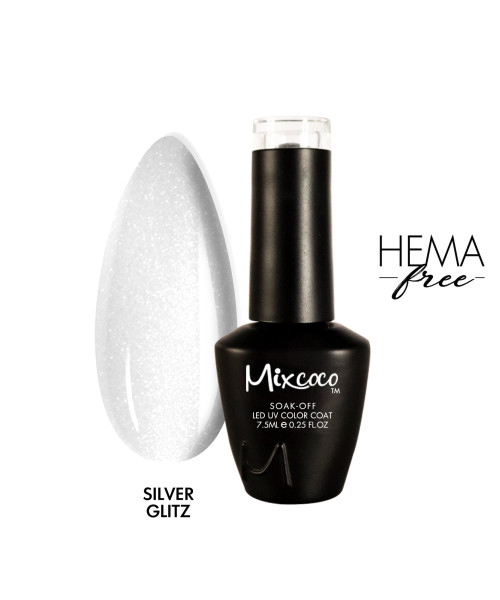 Silver Glitz Ημιμόνιμο Βερνίκι 7.5ml Mixcoco - SKU 130100-75