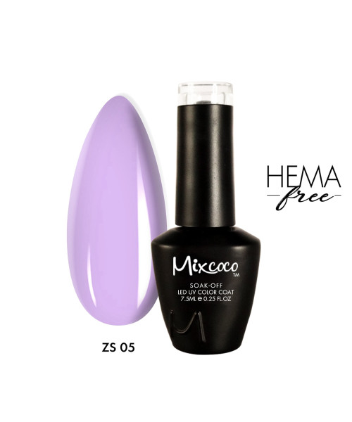 ZS-005 Ημιμόνιμο Βερνίκι 7.5ml Μωβ-Λιλά Mixcoco - SKU 100405-75