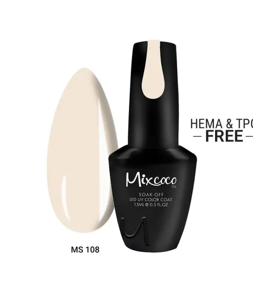 MS-108 Ημιμόνιμο Βερνίκι Mixcoco 15ml (Ιβουάρ) - SKU 110108