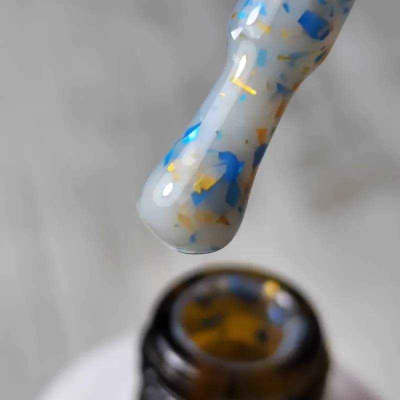 RUBBER BASE GOLD BLUE FLAKE - VI PRO 15ML - SKU 100197-95